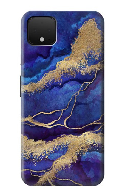 S3906 Navy Blue Purple Marble Case For Google Pixel 4