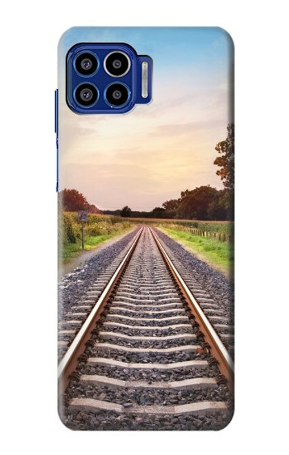 S3866 Railway Straight Train Track Case For Motorola One 5G