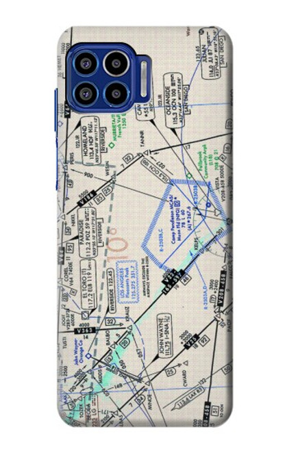 S3882 Flying Enroute Chart Case For Motorola One 5G