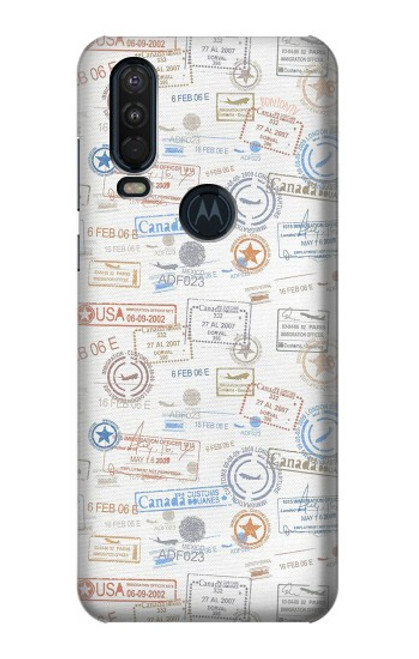 S3903 Travel Stamps Case For Motorola One Action (Moto P40 Power)