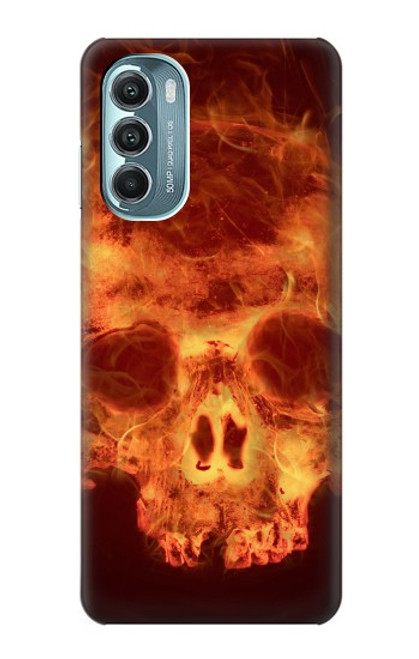 S3881 Fire Skull Case For Motorola Moto G Stylus 5G (2022)