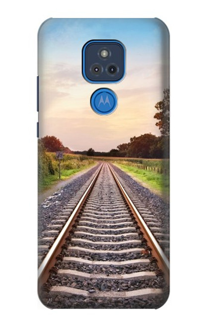 S3866 Railway Straight Train Track Case For Motorola Moto G Play (2021)