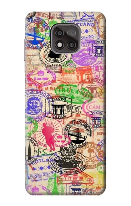 S3904 Travel Stamps Case For Motorola Moto G Power (2021)