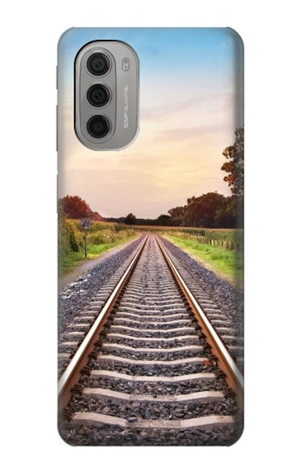 S3866 Railway Straight Train Track Case For Motorola Moto G51 5G