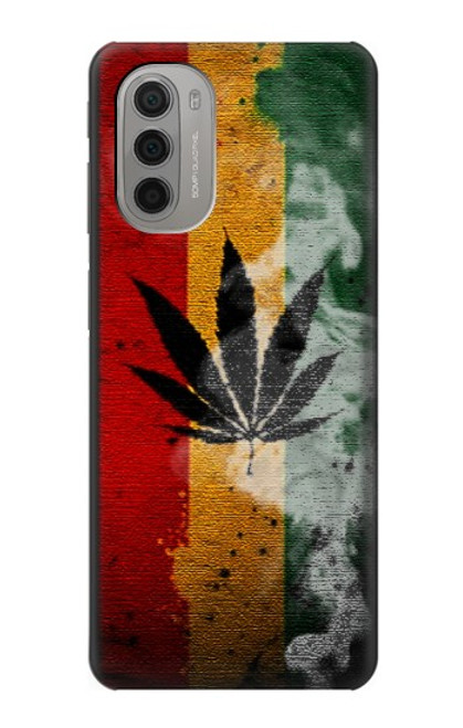 S3890 Reggae Rasta Flag Smoke Case For Motorola Moto G51 5G