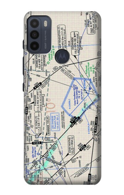 S3882 Flying Enroute Chart Case For Motorola Moto G50