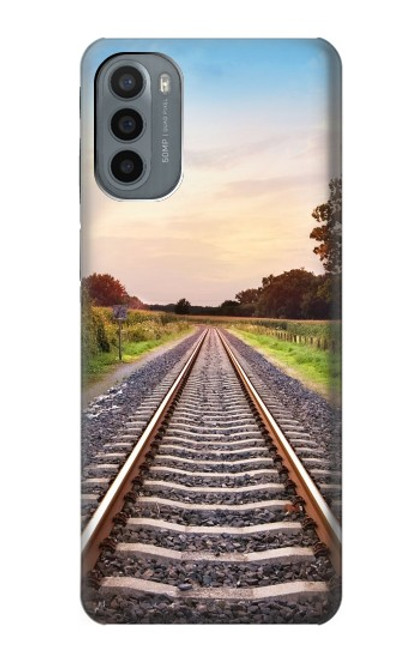 S3866 Railway Straight Train Track Case For Motorola Moto G31