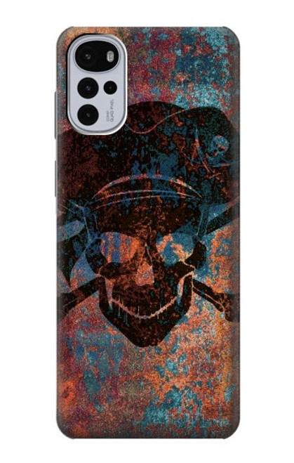 S3895 Pirate Skull Metal Case For Motorola Moto G22