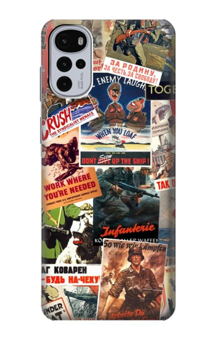 S3905 Vintage Army Poster Case For Motorola Moto G22