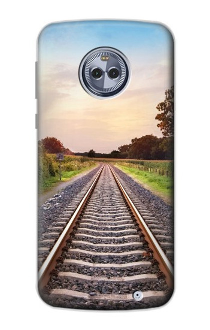 S3866 Railway Straight Train Track Case For Motorola Moto X4