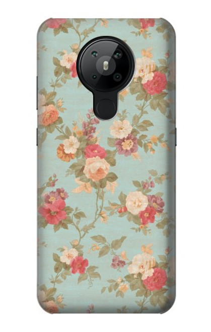 S3910 Vintage Rose Case For Nokia 5.3