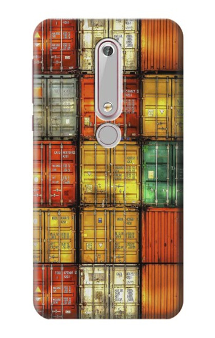 S3861 Colorful Container Block Case For Nokia 6.1, Nokia 6 2018