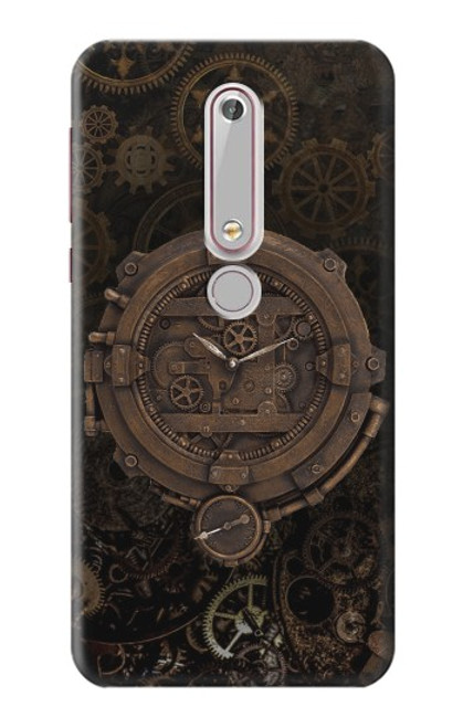 S3902 Steampunk Clock Gear Case For Nokia 6.1, Nokia 6 2018