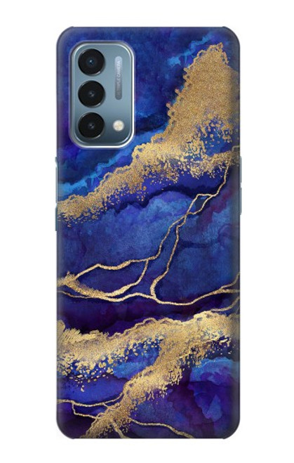 S3906 Navy Blue Purple Marble Case For OnePlus Nord N200 5G
