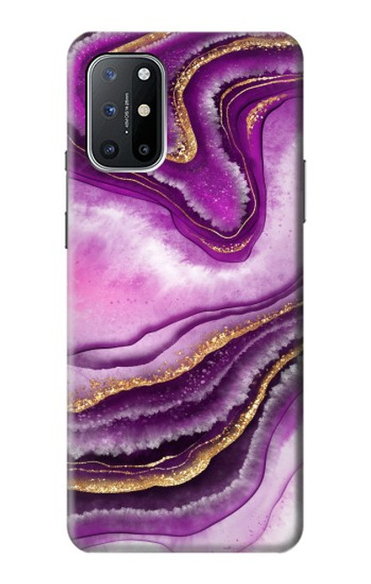 S3896 Purple Marble Gold Streaks Case For OnePlus 8T