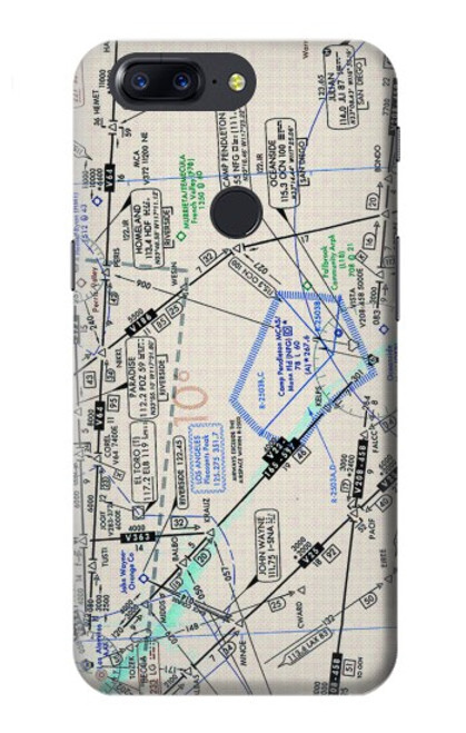 S3882 Flying Enroute Chart Case For OnePlus 5T