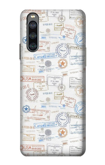 S3903 Travel Stamps Case For Sony Xperia 10 IV