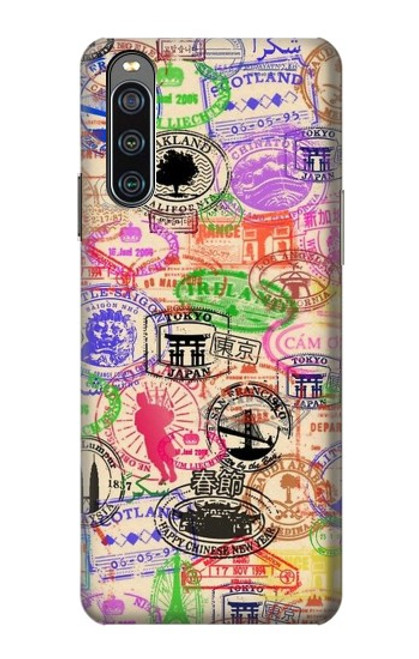 S3904 Travel Stamps Case For Sony Xperia 10 IV