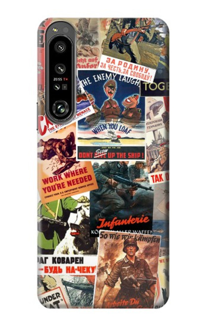 S3905 Vintage Army Poster Case For Sony Xperia 1 IV