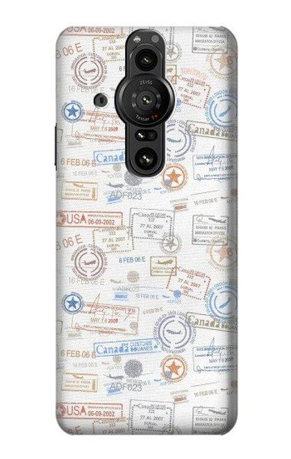 S3903 Travel Stamps Case For Sony Xperia Pro-I