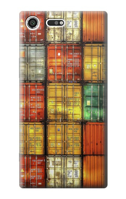 S3861 Colorful Container Block Case For Sony Xperia XZ Premium