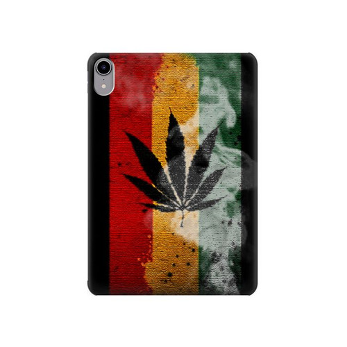 S3890 Reggae Rasta Flag Smoke Hard Case For iPad mini 6, iPad mini (2021)
