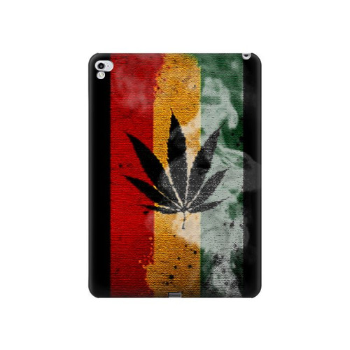 S3890 Reggae Rasta Flag Smoke Hard Case For iPad Pro 12.9 (2015,2017)