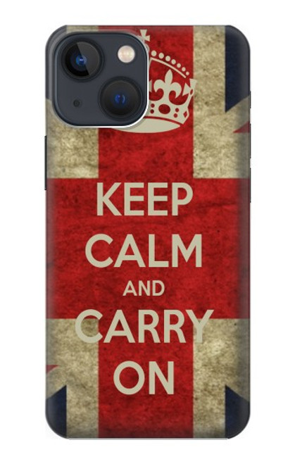 S0674 Keep Calm and Carry On Case For iPhone 14