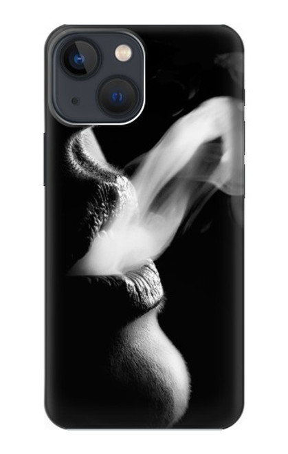 S0917 Sexy Lip Girl Smoking Case For iPhone 14