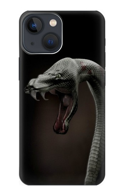 S1597 Black Mamba Snake Case For iPhone 14