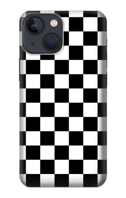 S1611 Black and White Check Chess Board Case For iPhone 14