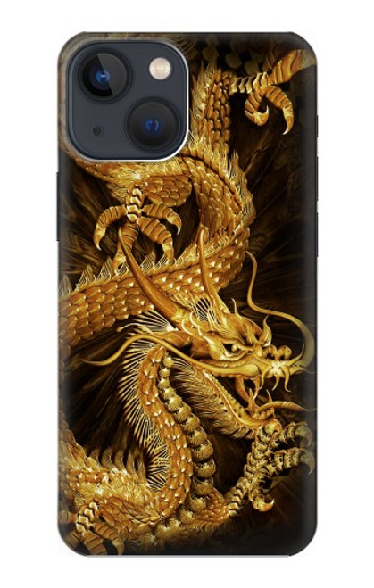 S2804 Chinese Gold Dragon Printed Case For iPhone 14