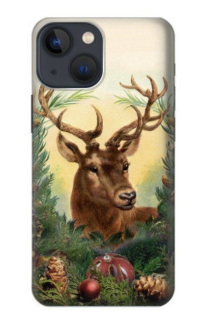S2841 Vintage Reindeer Christmas Case For iPhone 14