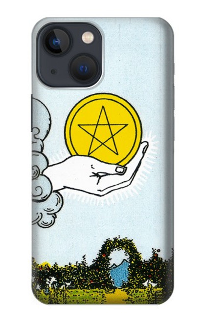 S3722 Tarot Card Ace of Pentacles Coins Case For iPhone 14