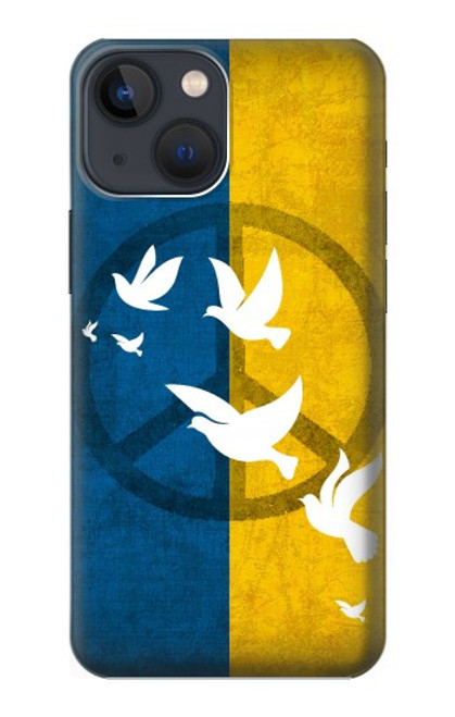 S3857 Peace Dove Ukraine Flag Case For iPhone 14