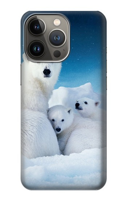 S0285 Polar Bear Family Arctic Case For iPhone 14 Pro