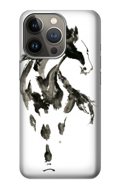 S1031 Horse Paintbrush Case For iPhone 14 Pro