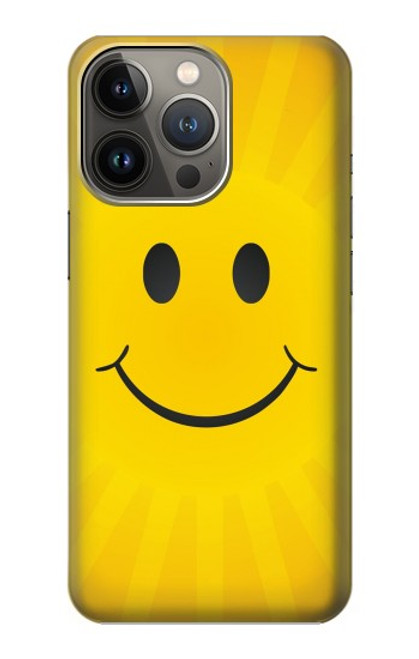 S1146 Yellow Sun Smile Case For iPhone 14 Pro