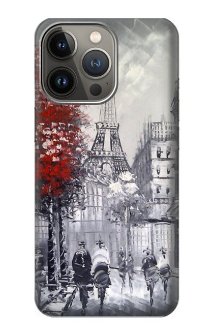 S1295 Eiffel Painting of Paris Case For iPhone 14 Pro