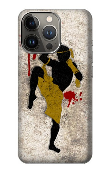 S2635 Muay Thai Kickboxing Fight Blood Case For iPhone 14 Pro