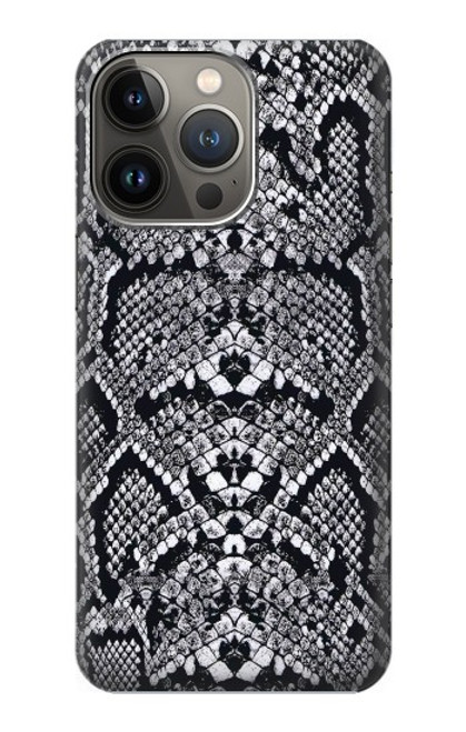 S2855 White Rattle Snake Skin Graphic Printed Case For iPhone 14 Pro