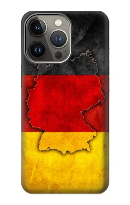 S2935 Germany Flag Map Case For iPhone 14 Pro