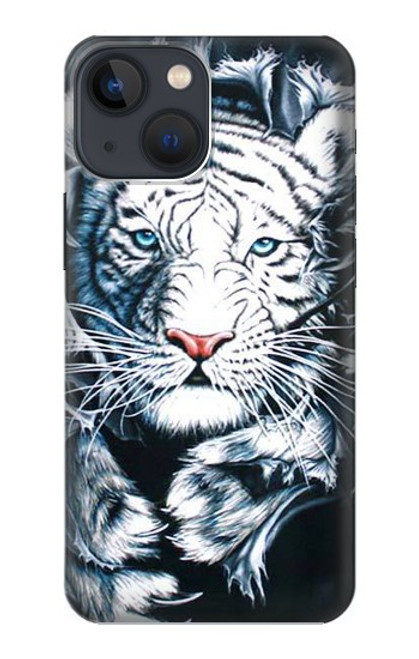 S0265 White Tiger Case For iPhone 14 Plus