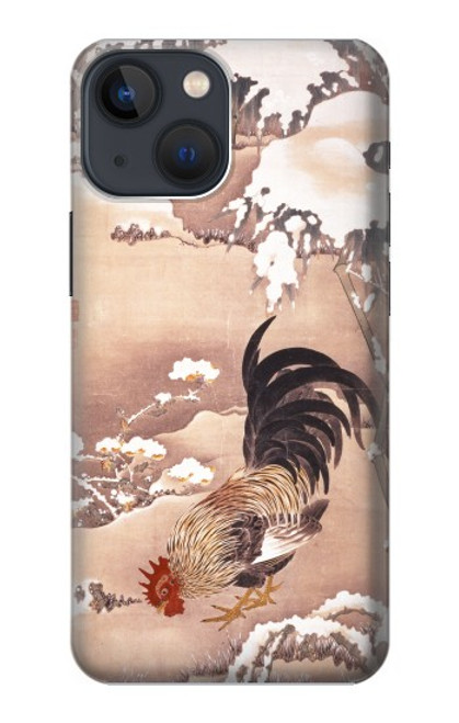 S1332 Ito Jakuchu Rooster Case For iPhone 14 Plus