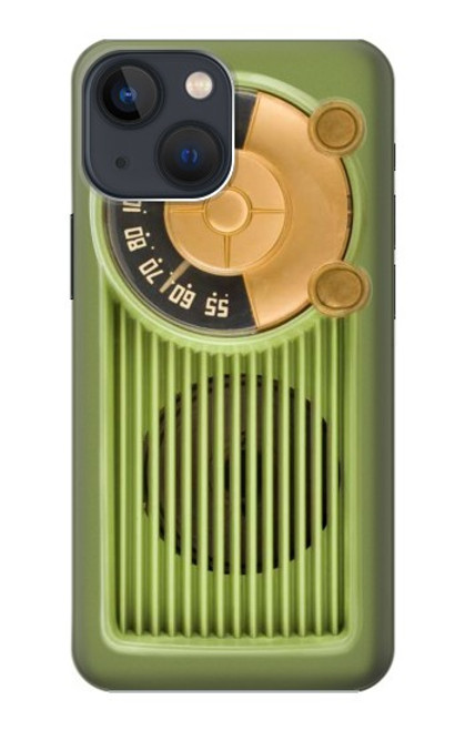 S2656 Vintage Bakelite Radio Green Case For iPhone 14 Plus