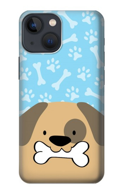 S2669 Cute Dog Paws Bones Cartoon Case For iPhone 14 Plus