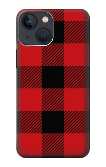 S2931 Red Buffalo Check Pattern Case For iPhone 14 Plus