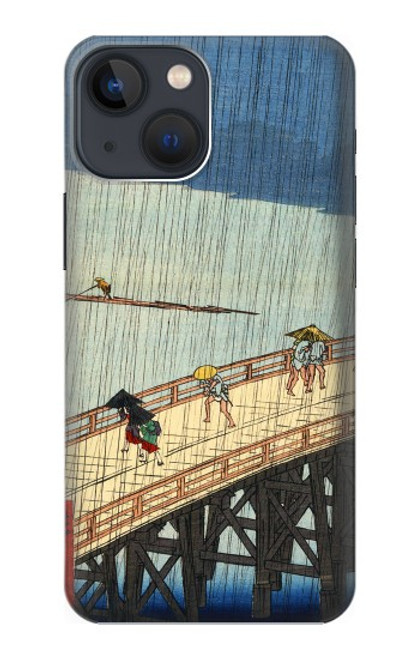 S3347 Utagawa Hiroshige Sudden shower Case For iPhone 14 Plus