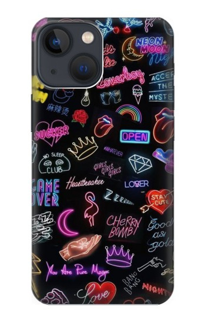 S3433 Vintage Neon Graphic Case For iPhone 14 Plus