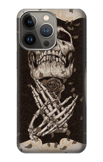 S1676 Skull Rose Case For iPhone 14 Pro Max
